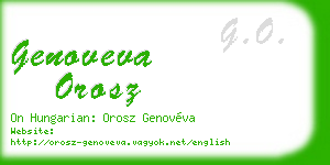 genoveva orosz business card
